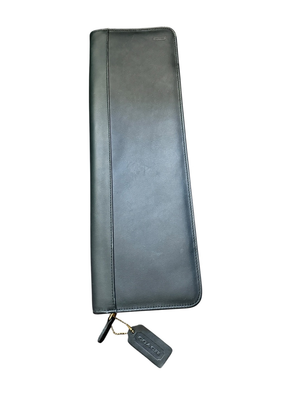 Coach Men’s Black Leather Travel Tie Case 7229
